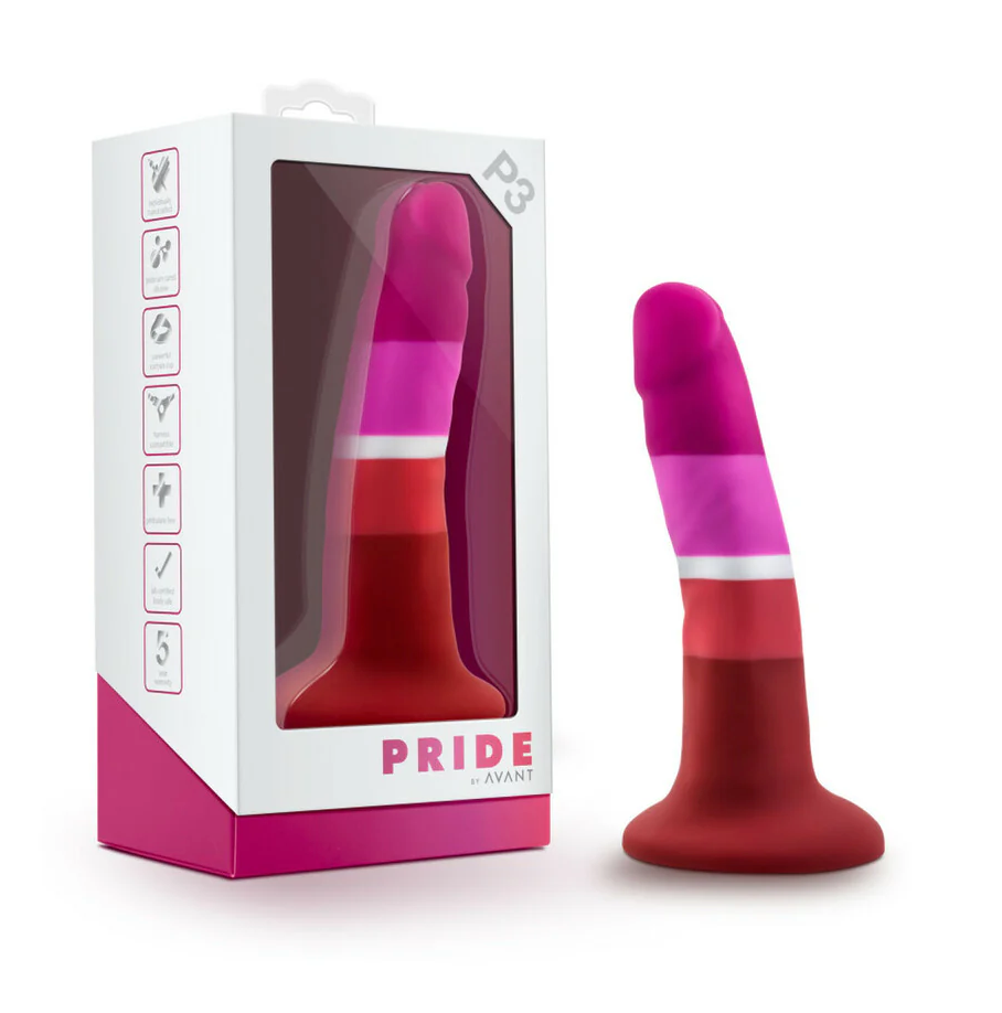 Avant Pride Beauty Silicone Dildo | 5.5" Petite Platinum-Cured Silicone Dildo with Suction Cup Base