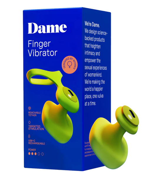 Dame Fin 2.0 Finger Vibrator — Beginner-Friendly Finger Vibe for Precise Pleasure