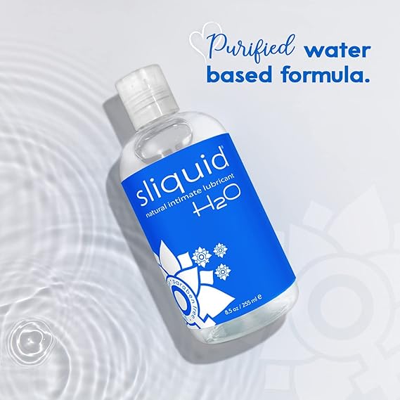 Sliquid H2O Water-Based Lubricant – Gentle, Natural-Feel Lube for All Play
