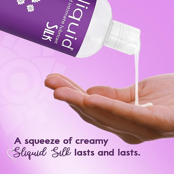 Sliquid Naturals Silk – Hybrid Water & Silicone Lubricant for Long-Lasting Glide