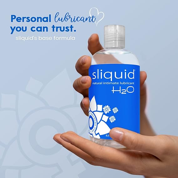 Sliquid H2O Water-Based Lubricant – Gentle, Natural-Feel Lube for All Play