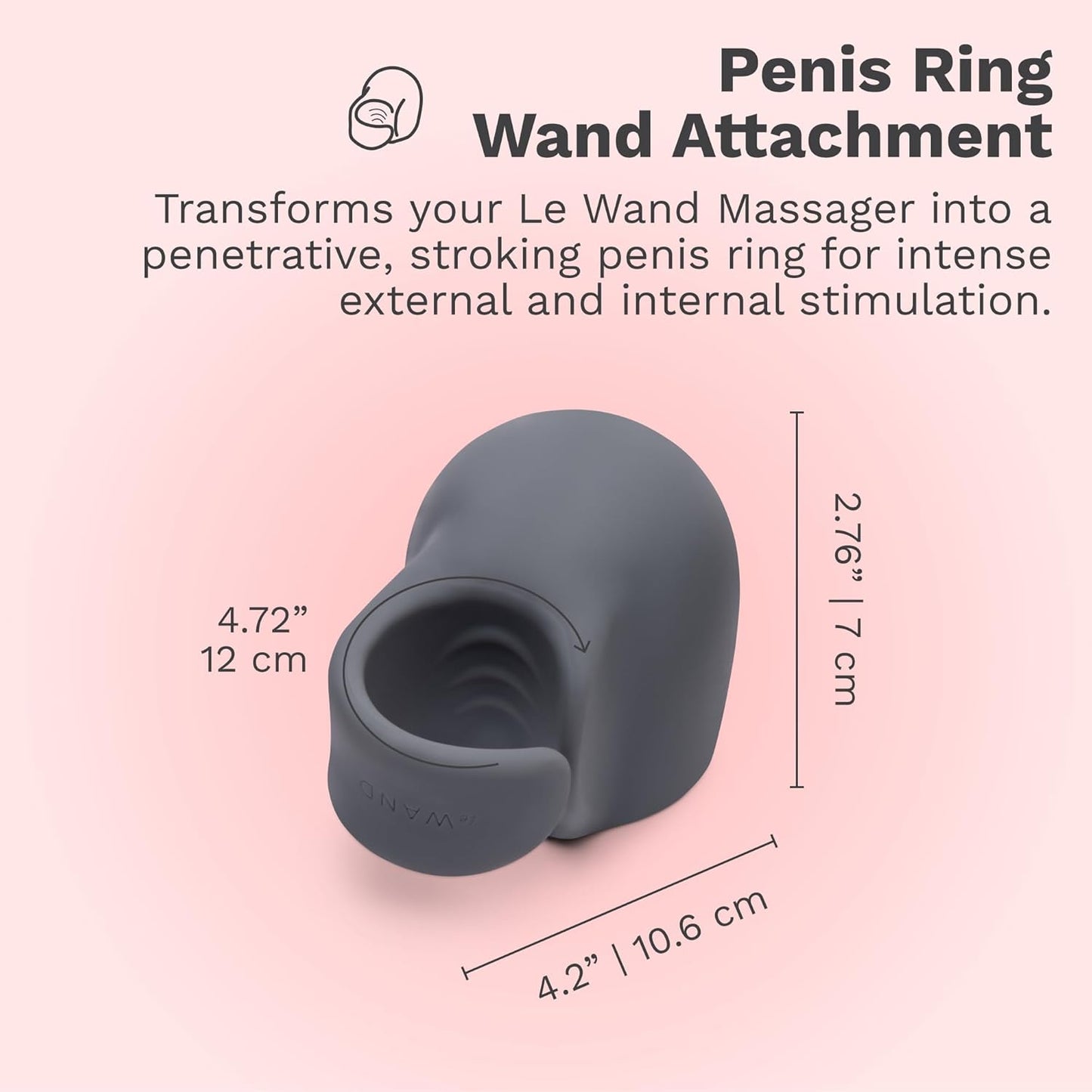 Le Wand Loop Silicone Penis Attachment — Wand Sleeve for Targeted Frenulum Stimulation