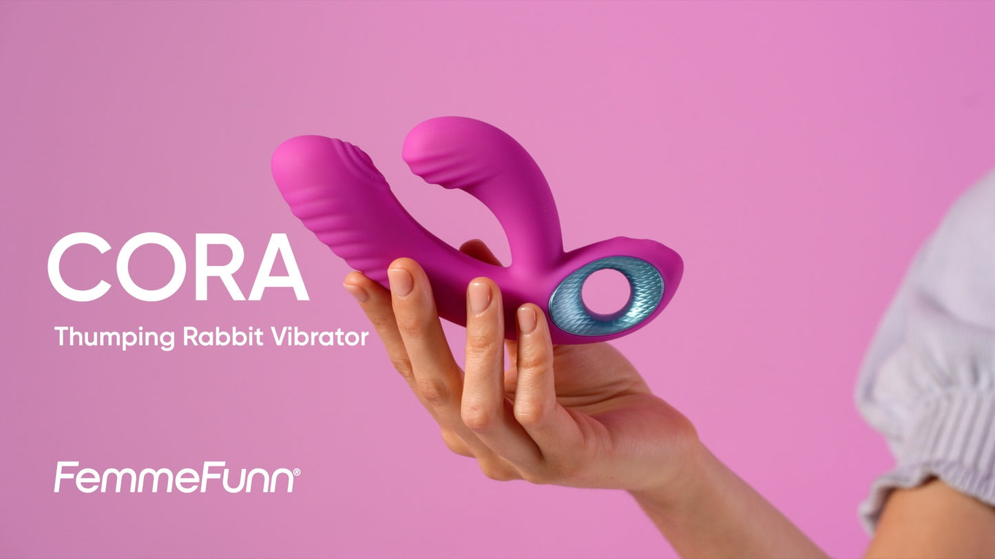 FemmeFunn Cora — Thumping Dual-Stimulation Vibrator