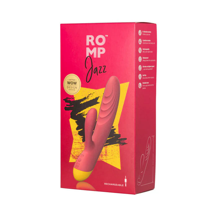 ROMP Jazz Rabbit Vibrator - Dual Stimulation, Beginner-Friendly