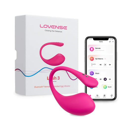 Lovense Lush 3 Bluetooth Remote-Controlled Wearable Egg Vibrator
