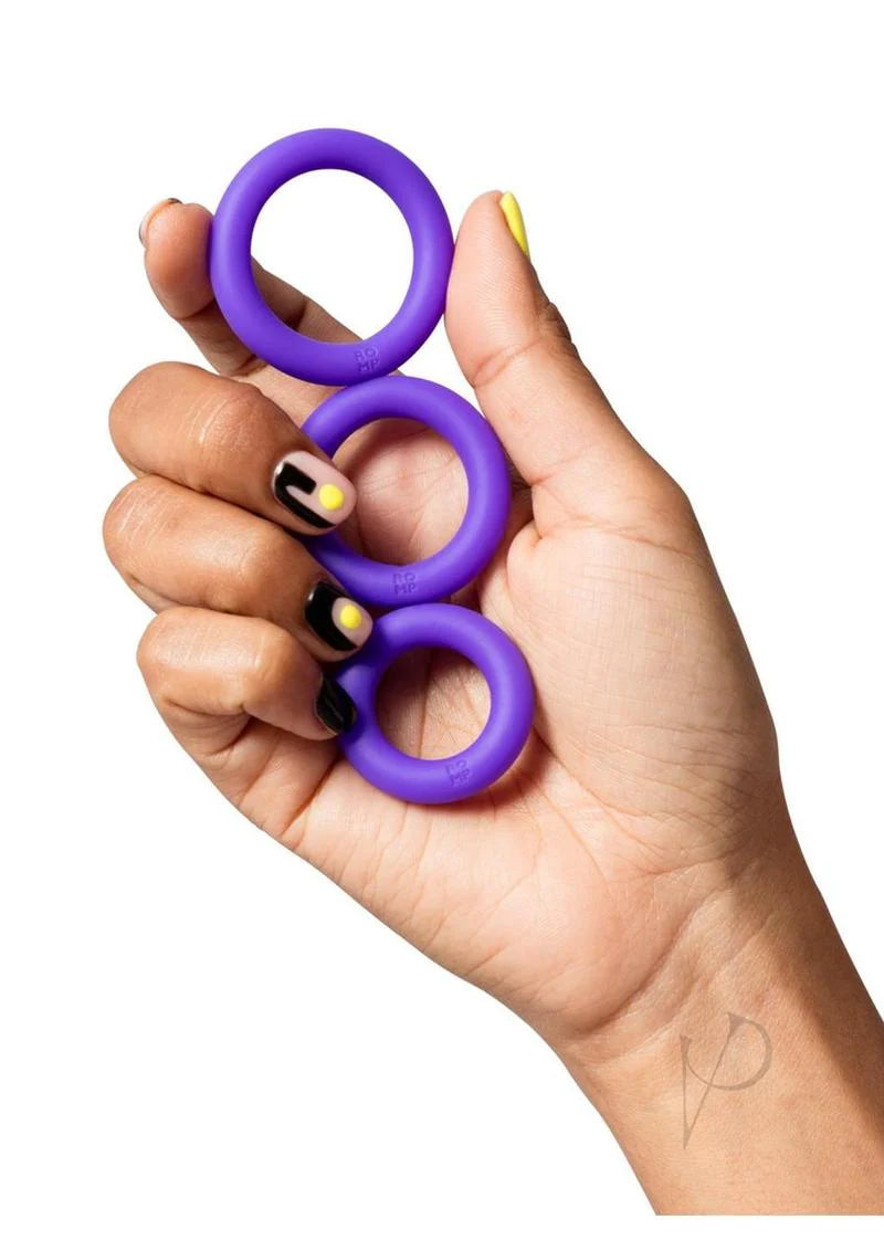 ROMP Remix Trio – 3-Piece Stretchy Silicone Penis Ring Set for Longer-Lasting Erections