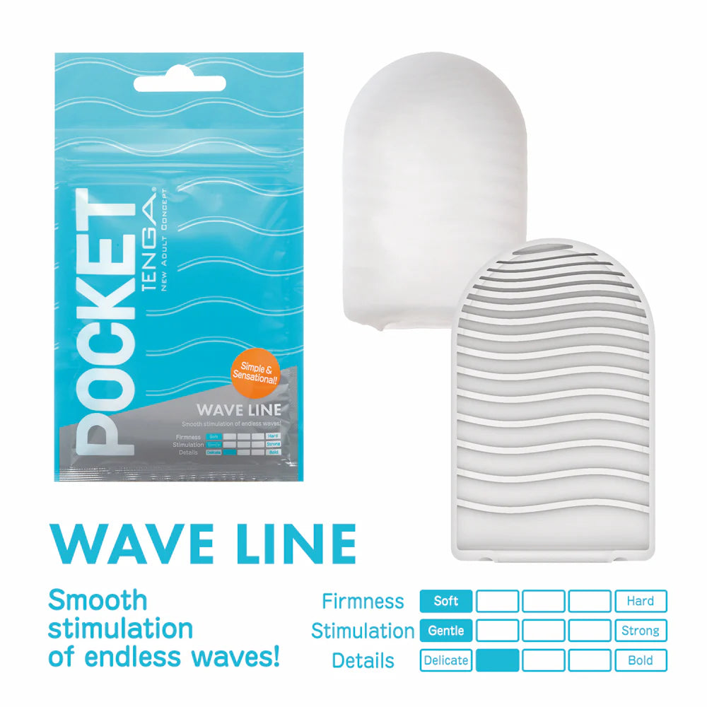 Tenga Pocket Masturbator – Disposable Stretchable Sleeve with Lube Sample