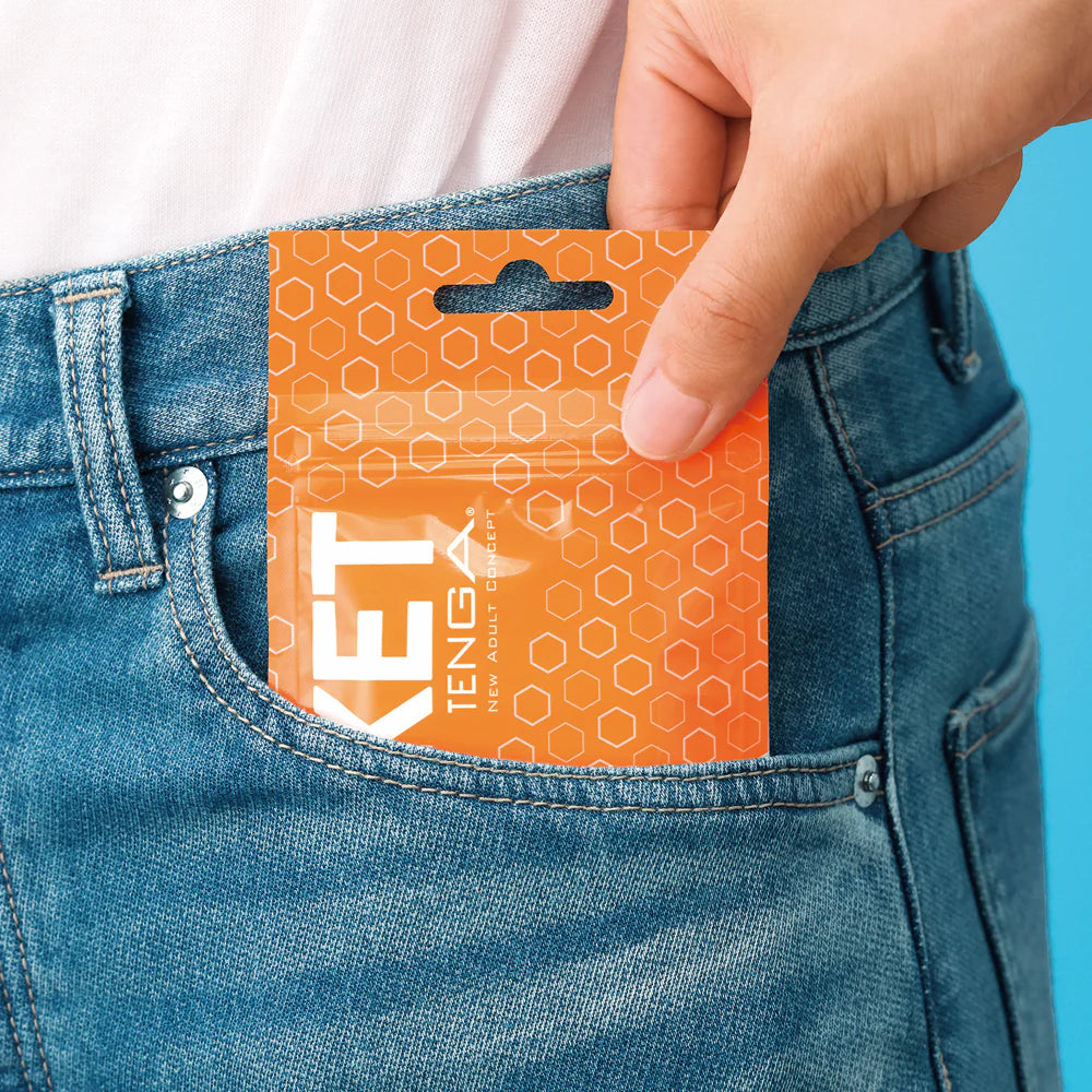 Tenga Pocket Masturbator – Disposable Stretchable Sleeve with Lube Sample