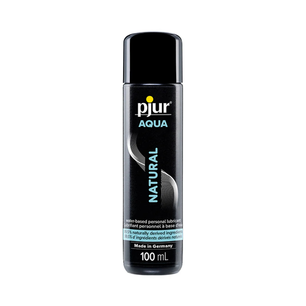 Pjur Aqua Natural Water-Based Lubricant bottle, product shot on white background