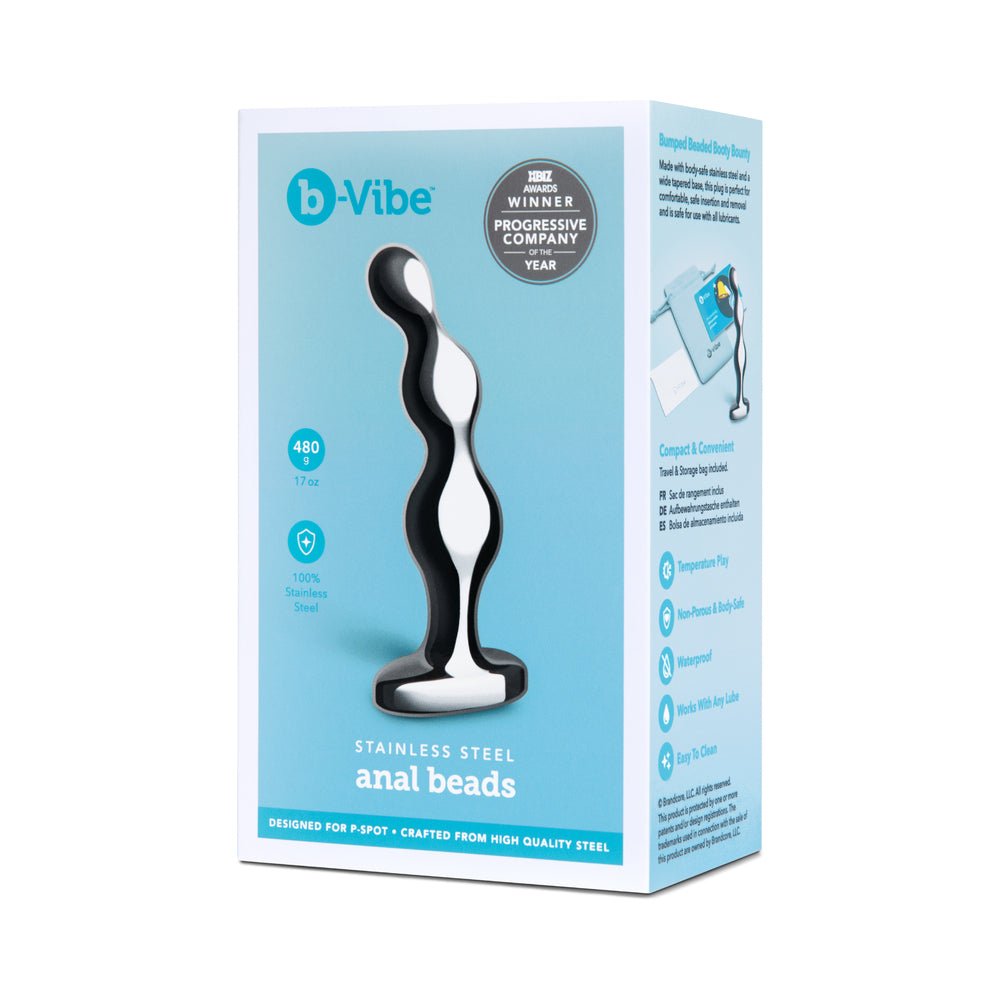 b-Vibe Stainless Steel Anal Beads | MOTHERLODE