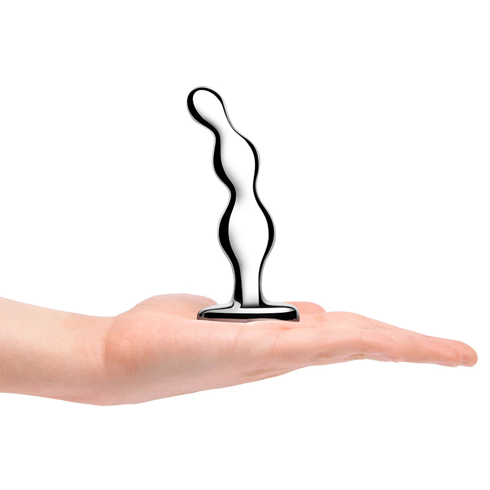 b-Vibe Stainless Steel Anal Beads – Heavyweight, High-Precision Prostate & Anal Play