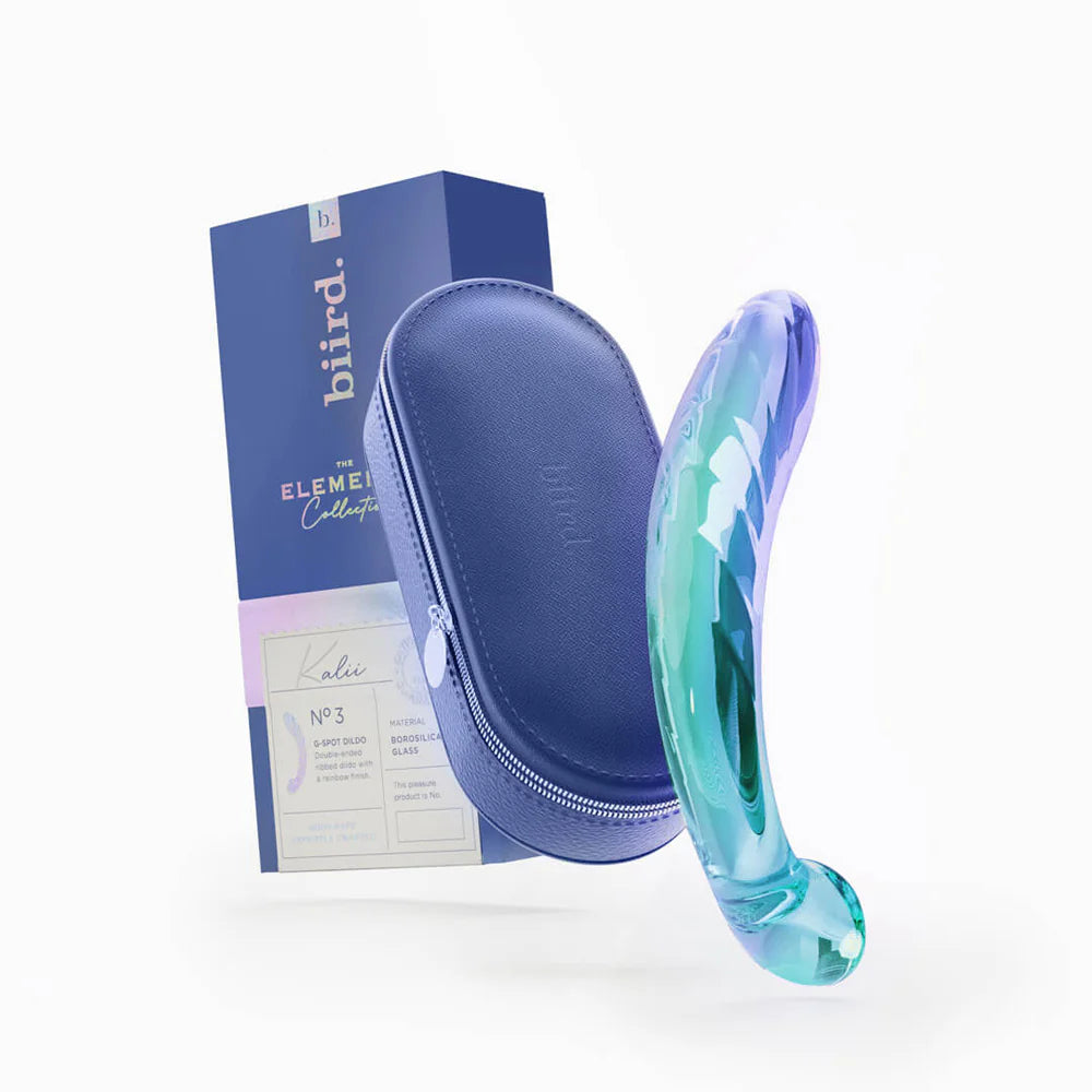 Biird Kalii Glass G-Spot Dildo – Curved Borosilicate Glass Toy for Intense Internal Pleasure