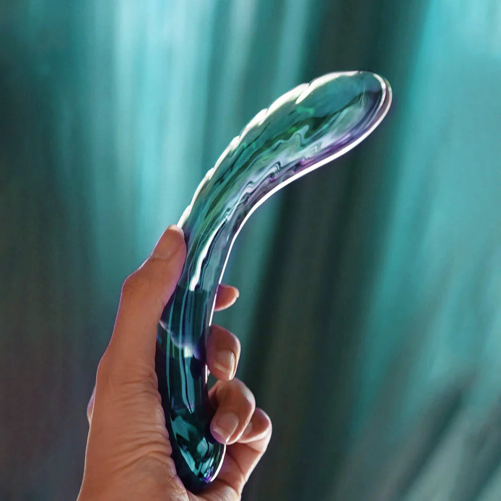 Biird Kalii Glass G-Spot Dildo – Curved Borosilicate Glass Toy for Intense Internal Pleasure
