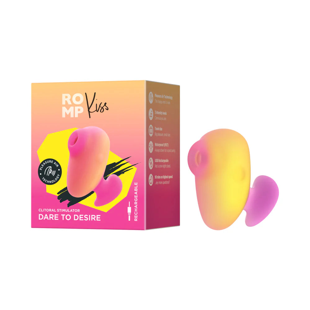 ROMP Kiss Clitoral Suction Stimulator - Pleasure Air Technology Finger Vibrator | MOTHERLODE