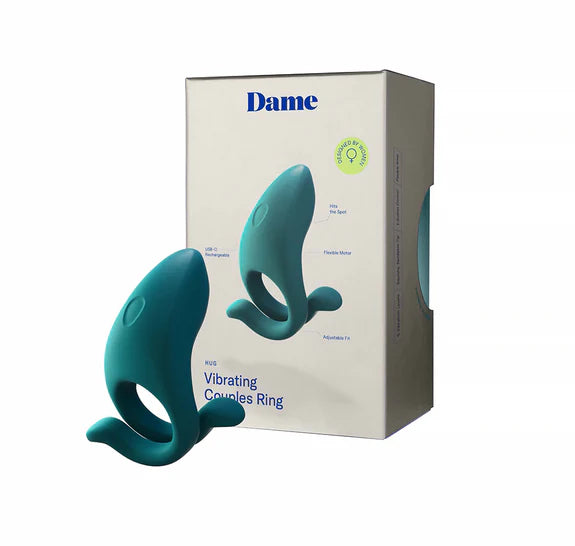 Dame Hug Vibrating Couples Ring – Adjustable Silicone Cock Ring with Vibration