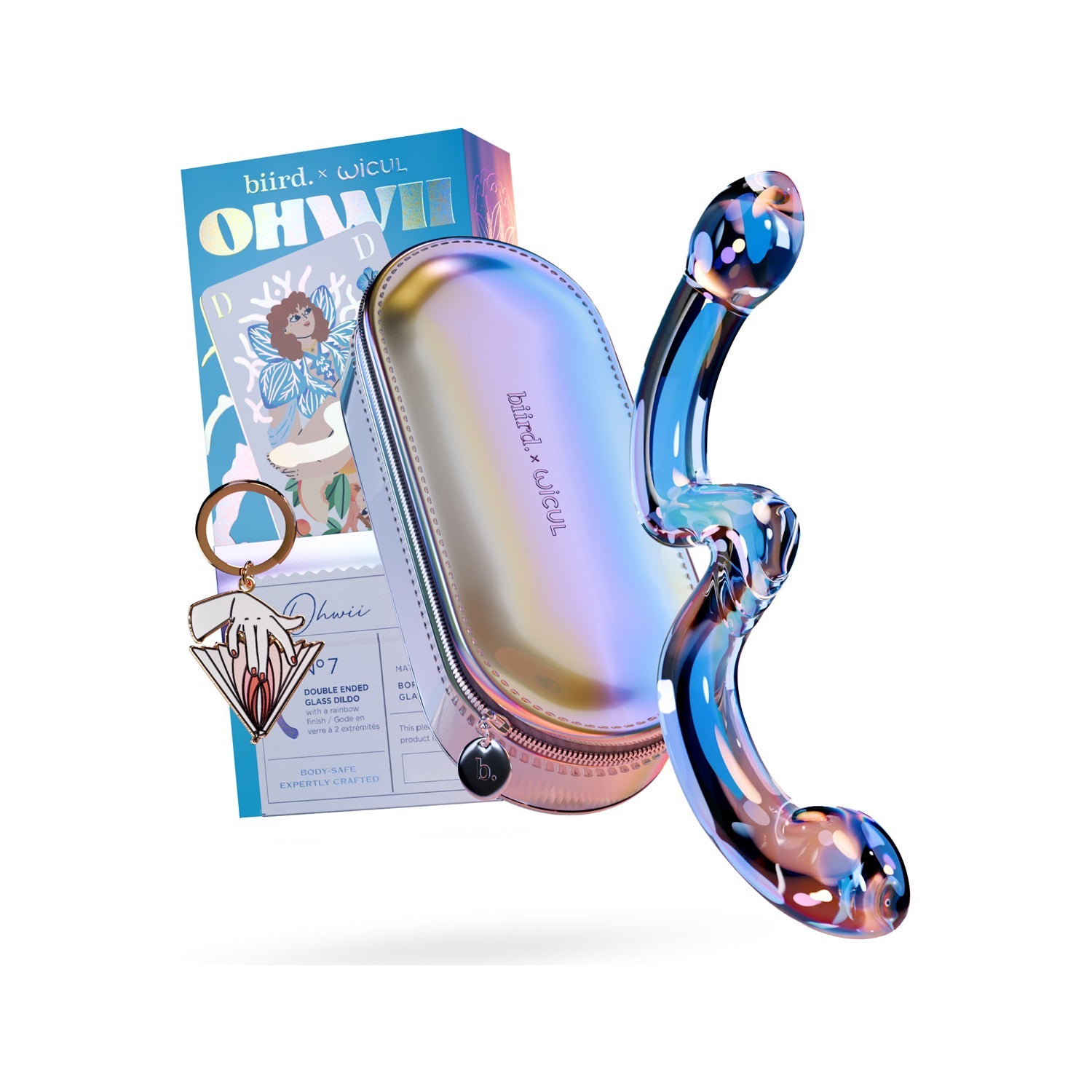 Biird x Wicul OhWii Double-Ended Glass Dildo | MOTHERLODE