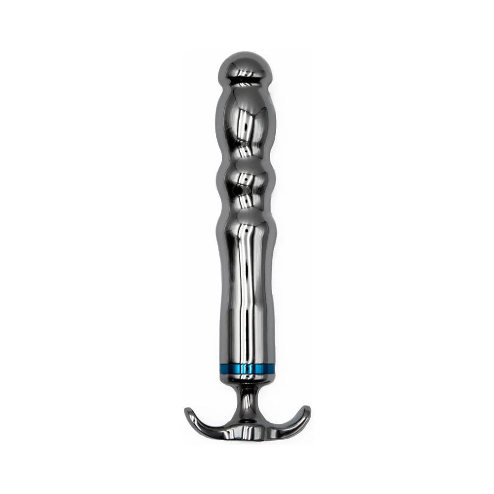 Hidden Treasure – Ribbed Metal Vibrator for G-Spot, P-Spot & Anal Play (Rechargeable, Waterproof)
