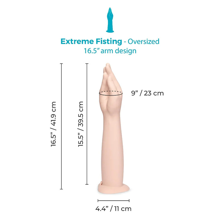 b-Vibe Silicone Hand Fisting Dildo Vanilla