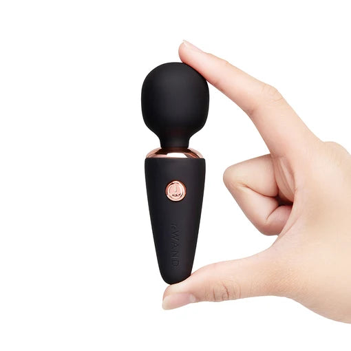 Le Wand Mini Micro rechargeable wand vibrator with a flexible head