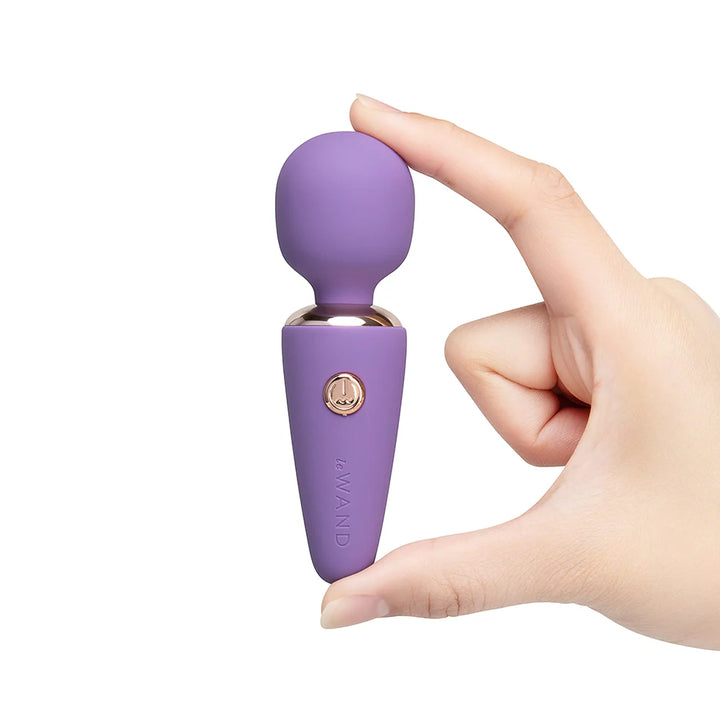 Le Wand Mini Micro rechargeable wand vibrator with a flexible head