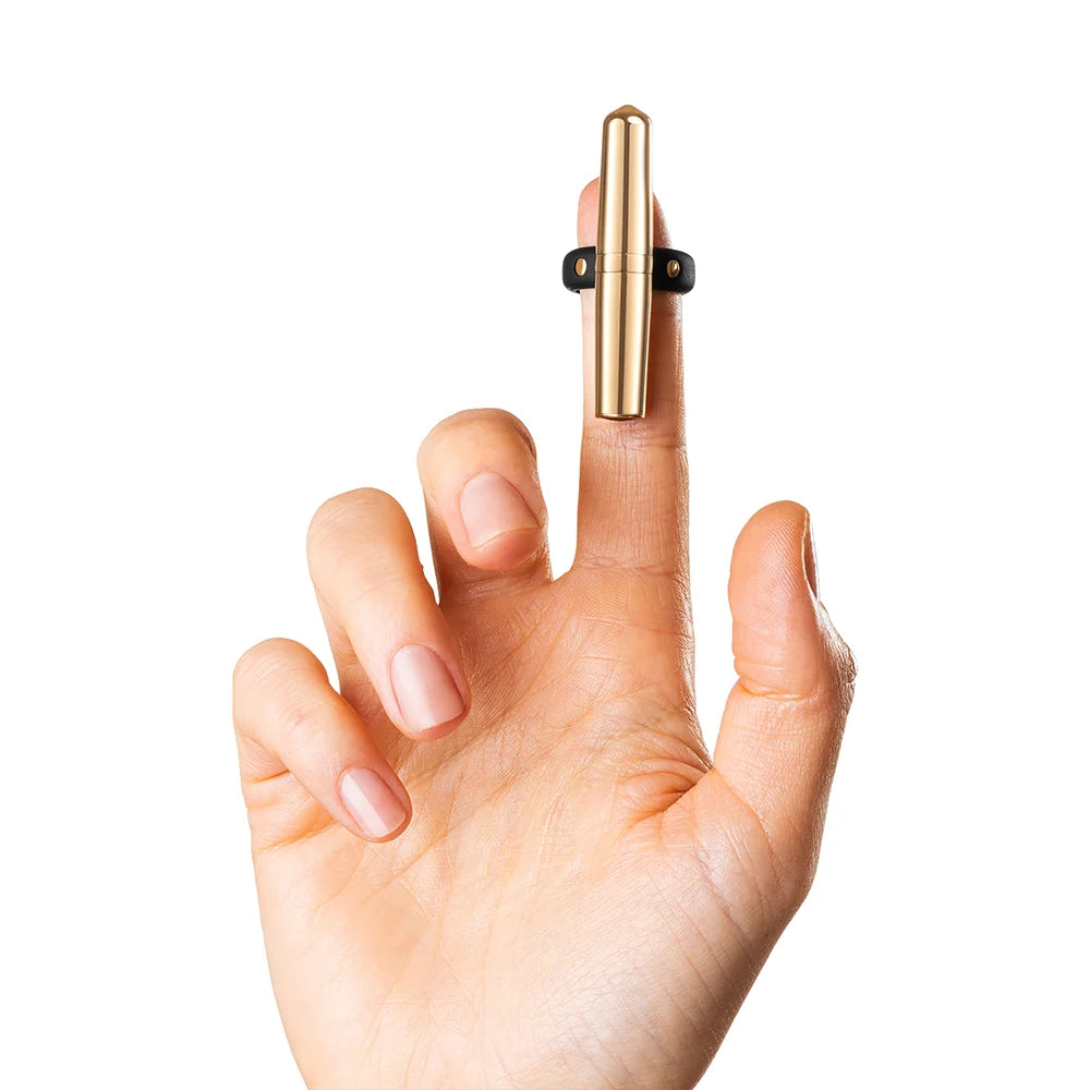 Crave Tease Necklace Vibrator with Ring Adapter, front-facing studio product shot showing the pendant, chain, and ring band