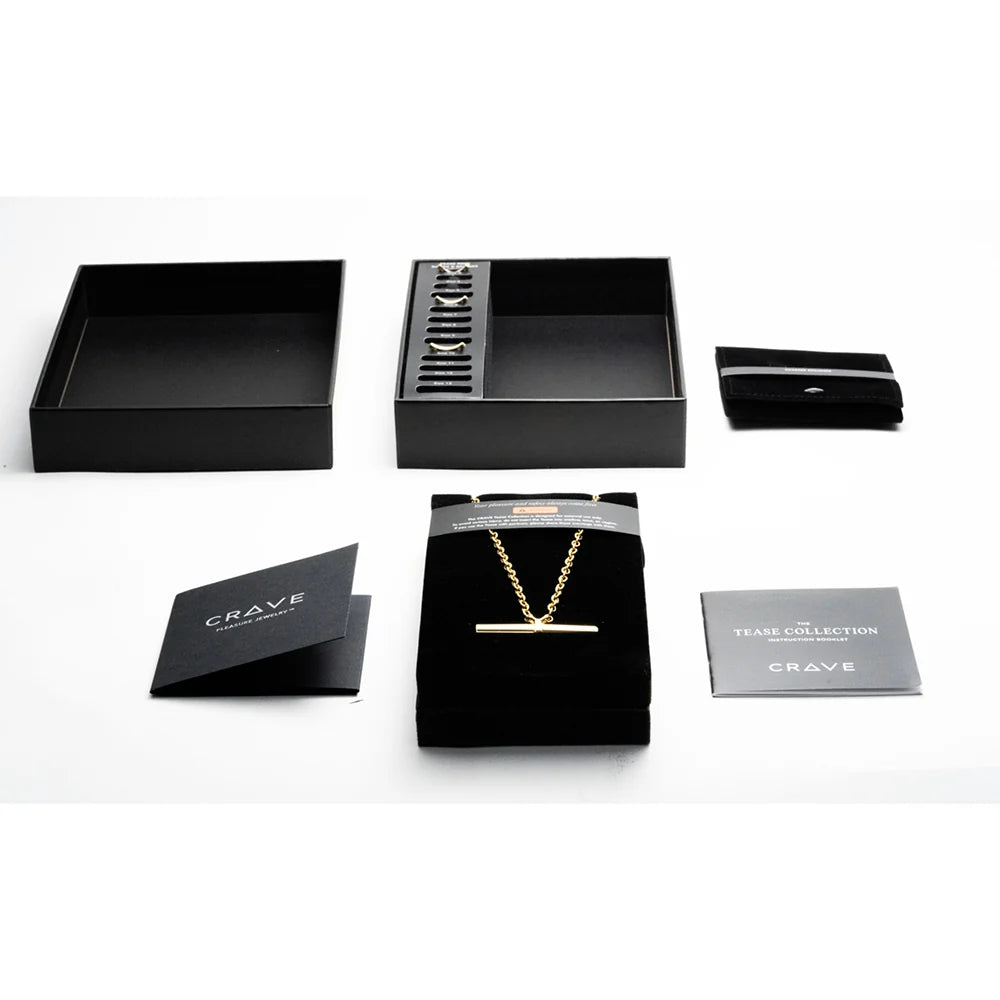 Crave Tease Collection shown with its ring band attachment separated from the pendant