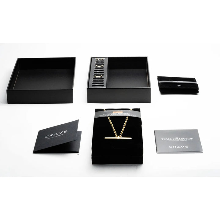 Crave Tease Collection shown with its ring band attachment separated from the pendant