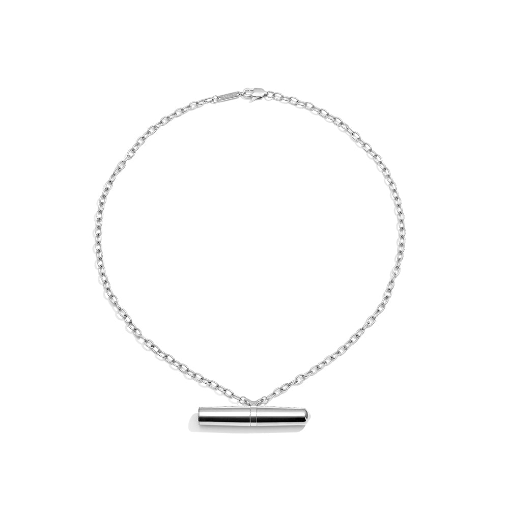 Crave Tease Necklace shown with its USB-C charging cable