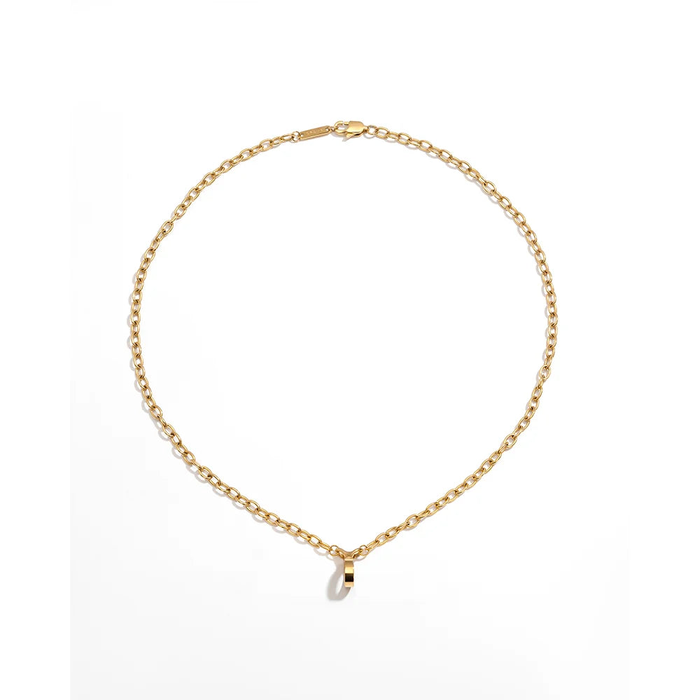 Crave Tease Necklace shown worn around a neck as jewelry