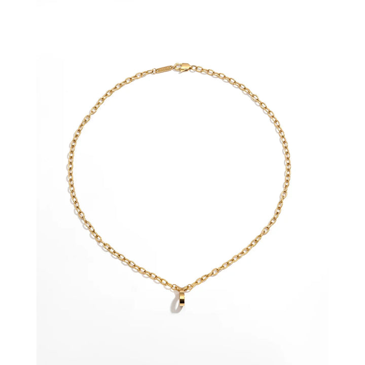 Crave Tease Necklace shown worn around a neck as jewelry
