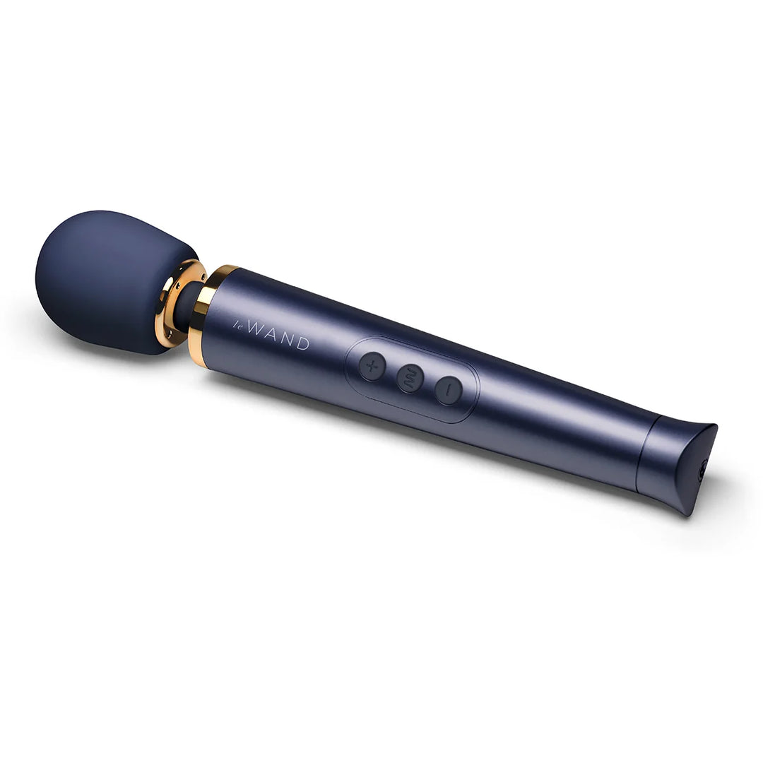Le Wand Petite Rechargeable Massager, navy colorway | MOTHERLODE
