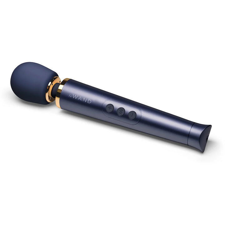 Le Wand Petite Rechargeable Massager, navy colorway | MOTHERLODE