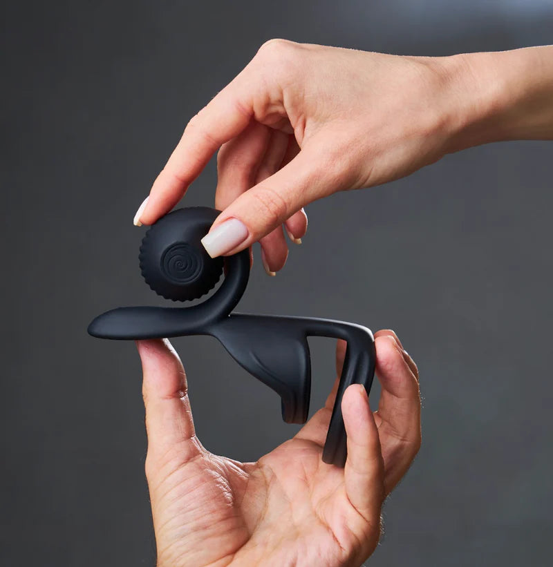 SVibe Snail Jovi Couples Ring Black, image 2 | MOTHERLODE