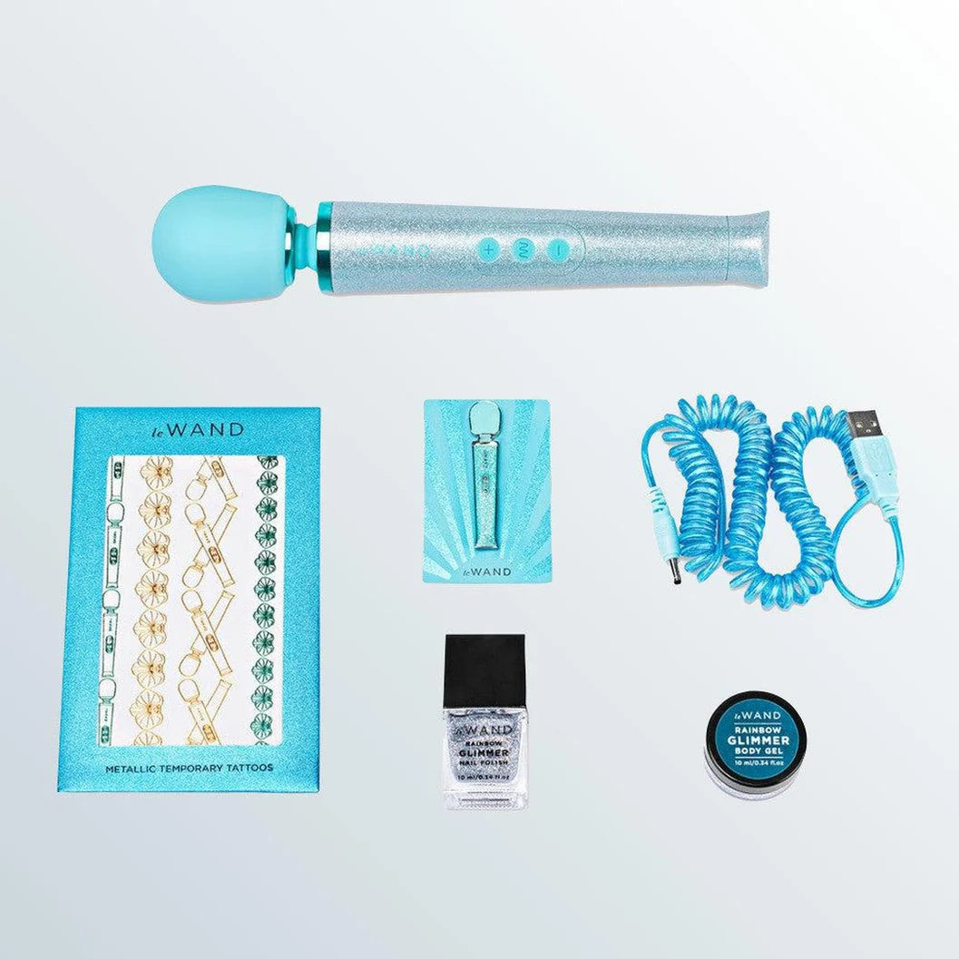 Le Wand All That Glimmers Petite Special Edition Set, blue colorway | MOTHERLODE