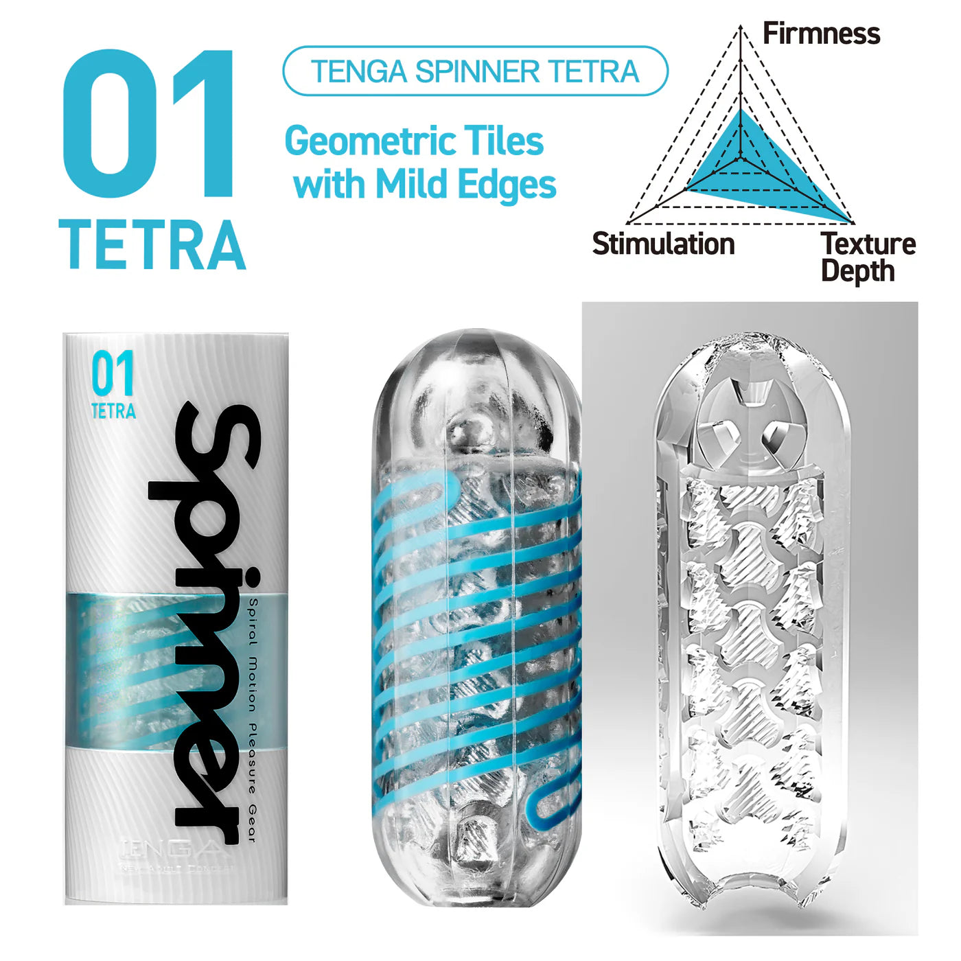 Tenga Spinner – Reusable Spiral Motion Stroker with Textures