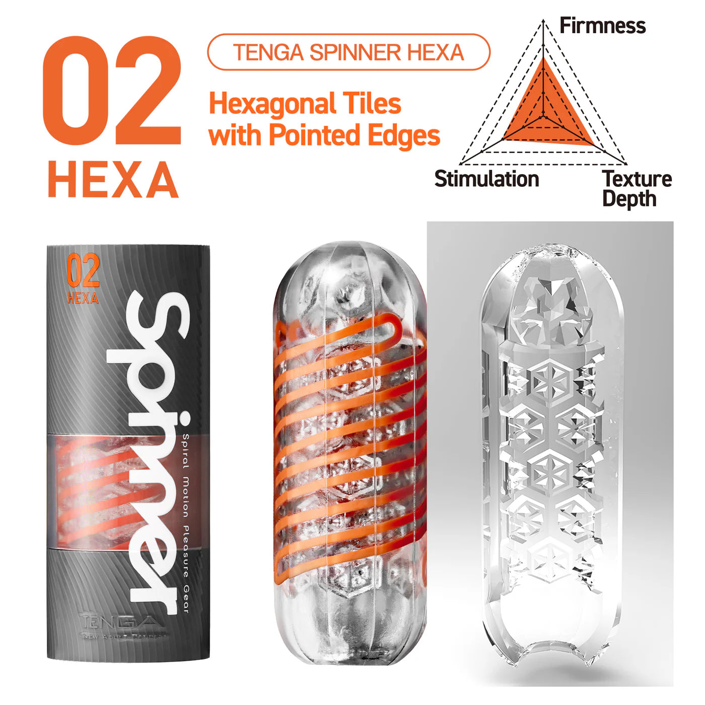 Tenga Spinner – Reusable Spiral Motion Stroker with Textures