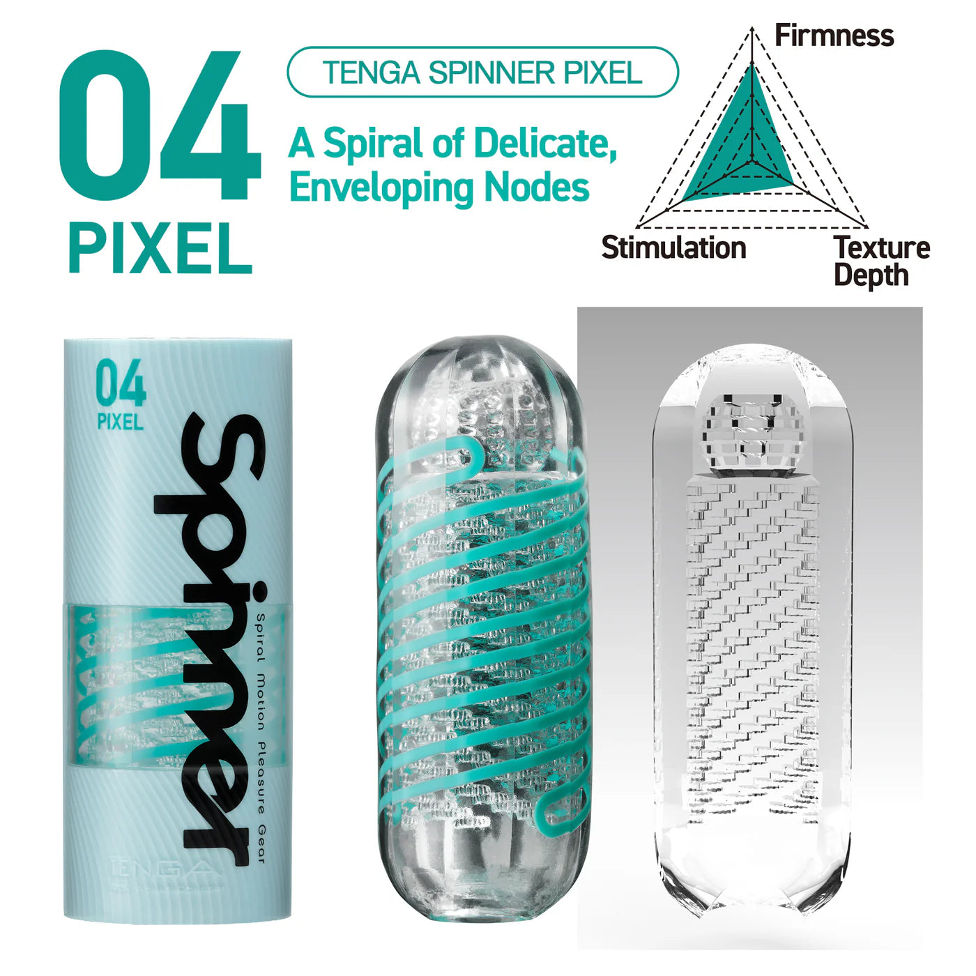 Tenga Spinner – Reusable Spiral Motion Stroker with Textures