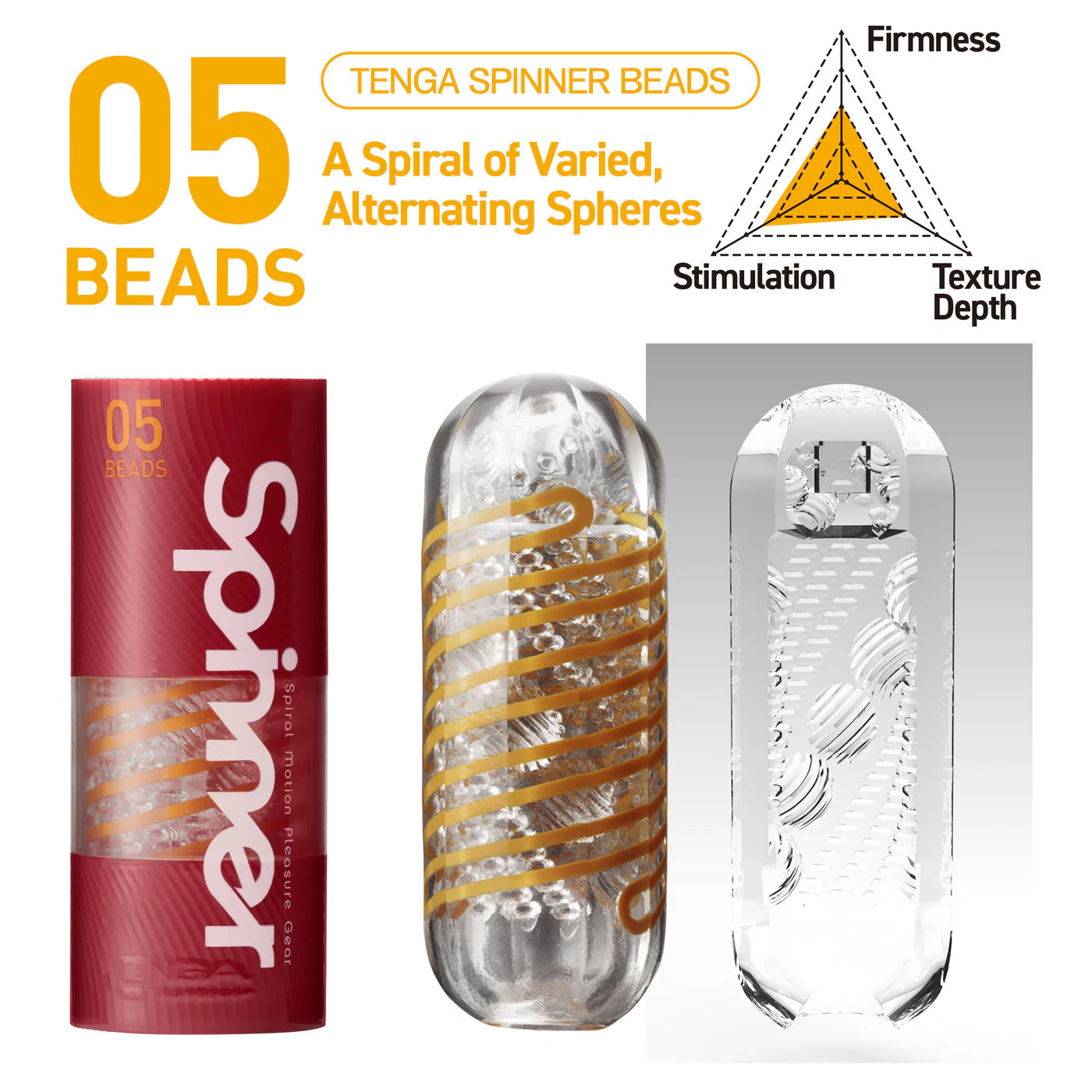 Tenga Spinner – Reusable Spiral Motion Stroker with Textures