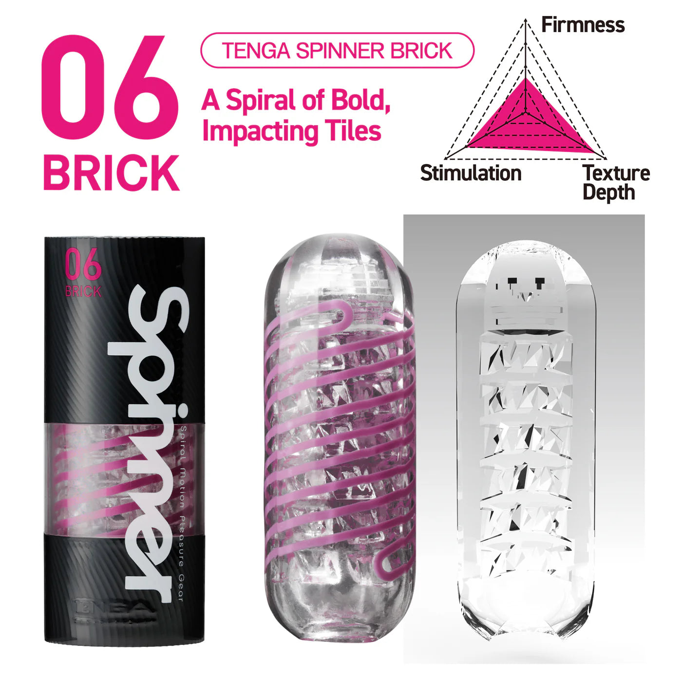 Tenga Spinner – Reusable Spiral Motion Stroker with Textures