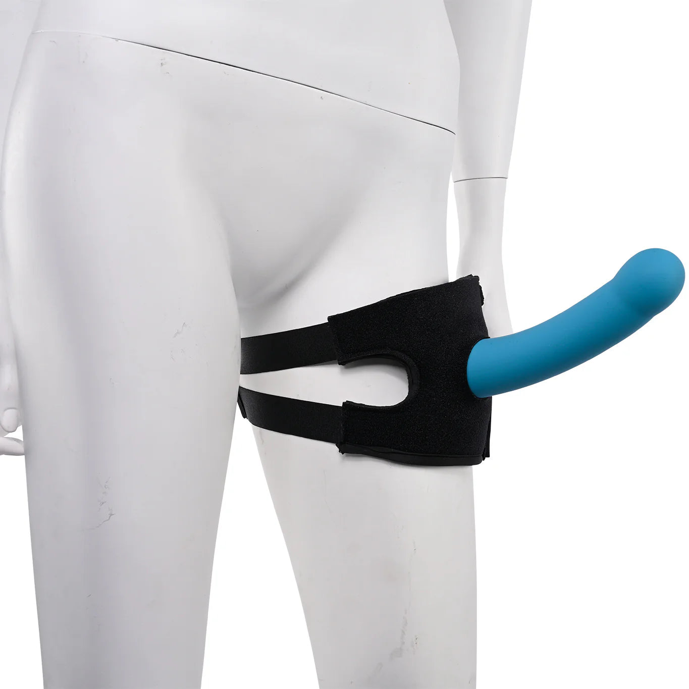 Sportsheets Pivot 2-in-1 Forced-O Strap – Hands-Free Wand Harness & Thigh Strap-On