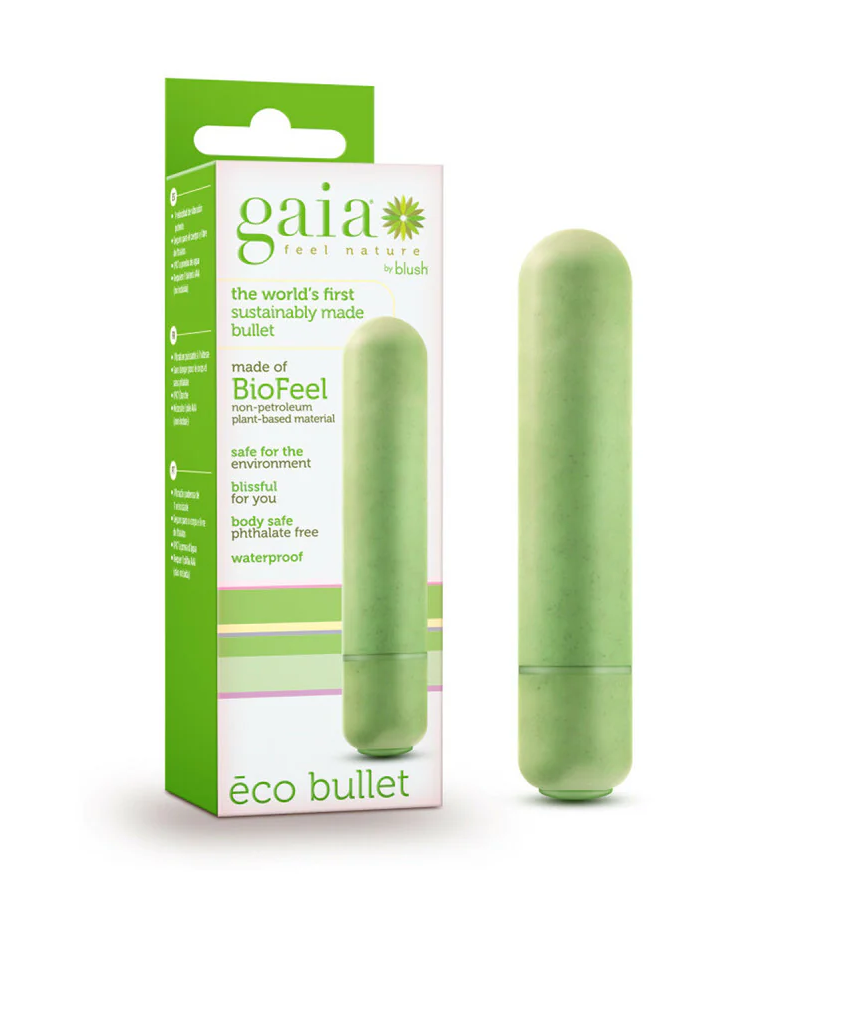 Gaia Eco Bullet Single-Speed Vibrator | Sustainable Plant-Based Bullet Vibe (1-Speed, Waterproof)