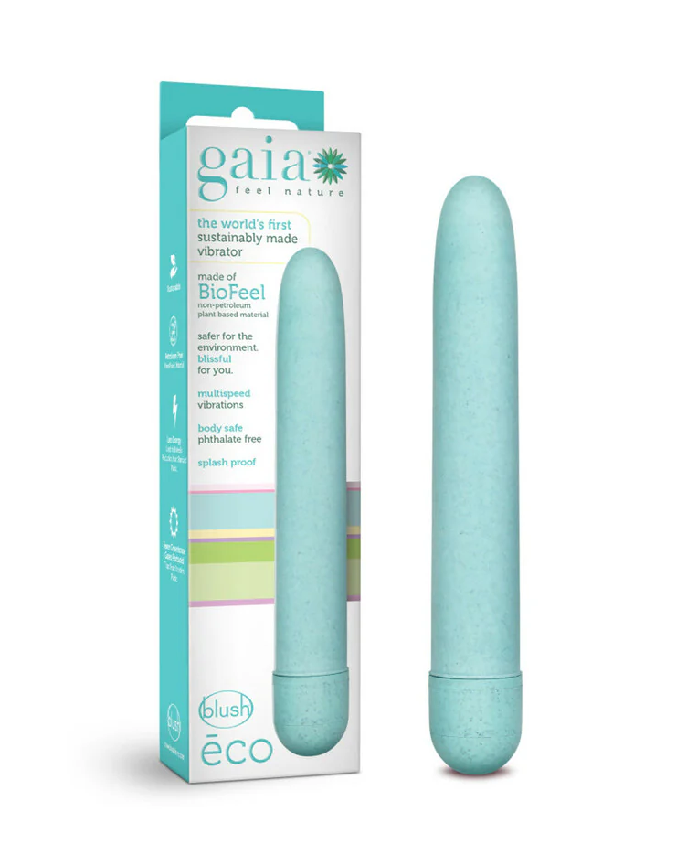 Gaia Eco Slimline Vibrator | Sustainable Plant-Based Classic Vibe with Multi-Speed Control