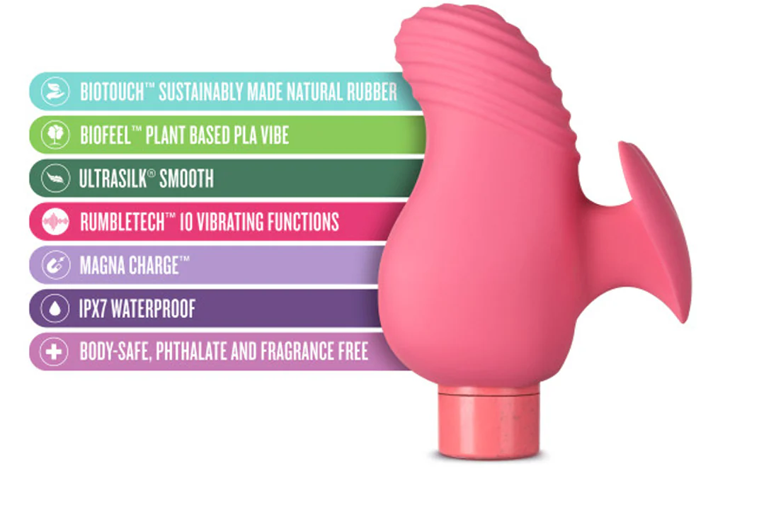 Gaia Eco Love Bullet Vibrator & Sleeve | Sustainable Natural-Rubber Finger-Grip Vibe with 10 Functions