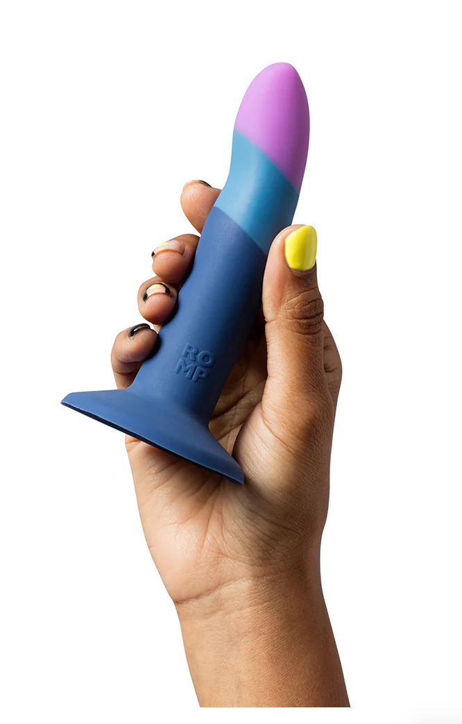 ROMP Piccolo Pegging Kit | 5" Silicone Dildo with Adjustable Harness for G-Spot, P-Spot & Pegging Play