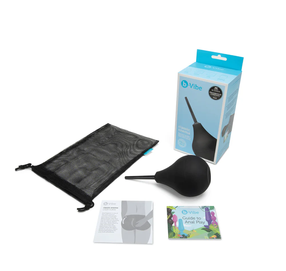 b-Vibe Classic Enema Bulb Set | Beginner-Friendly Anal Prep for Safe, Comfortable Play