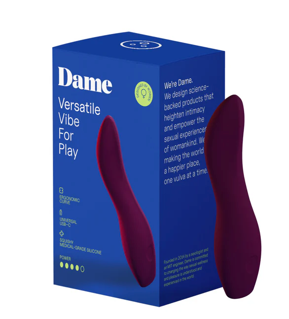 Dame Dip 2.0 – Rechargeable Classic Silicone Vibrator with Ergonomic Design