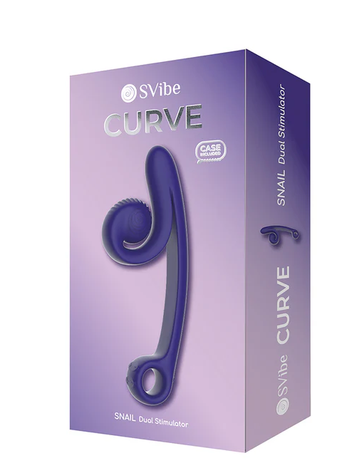 SVibe Snail Curve – Dual Motor G-Spot & Clitoral Vibrator with Slide’n’Roll Tech