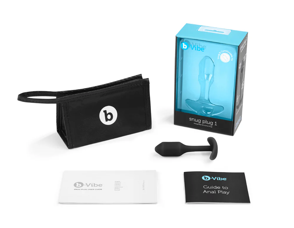 b-Vibe Snug Plug 1 – Weighted Silicone Anal Plug
