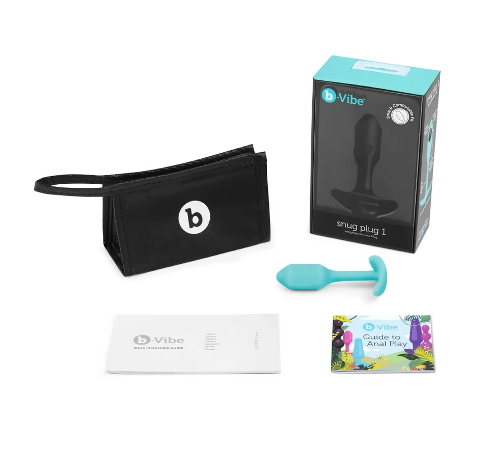b-Vibe Snug Plug 1 – Weighted Silicone Anal Plug