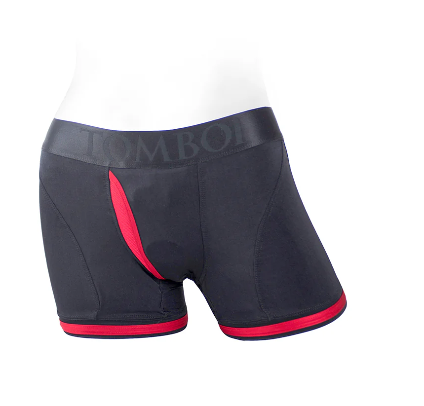 SpareParts Tomboii Nylon Boxer Brief Harness | Dual-Opening Strapless Harness With Packer Support | MOTHERLODE